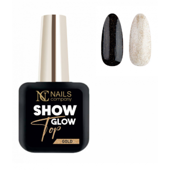 Nails Company  Show Glow Top - Gold 11ml